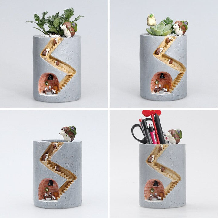 Stornfield | Fantastic Fusion: Unique Artistic Resin Flower Pots
