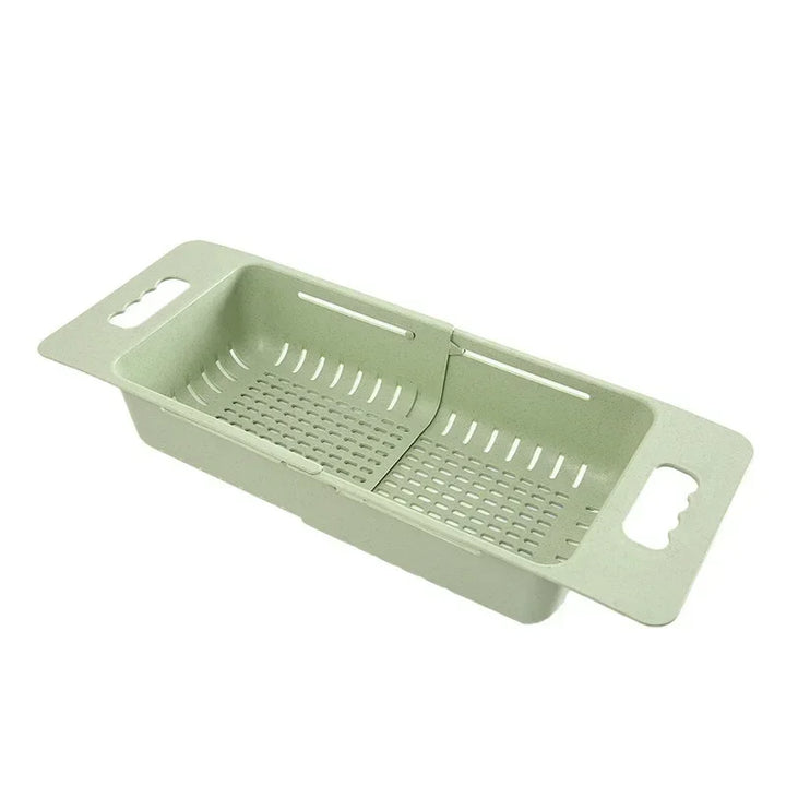 FlexDrain Draining Basket Kitchen – Adjustable Sink Organizer | Auto Drain & Fruit Vegetable Dryer | Space-saving Kitchen Accessory | Stornfield