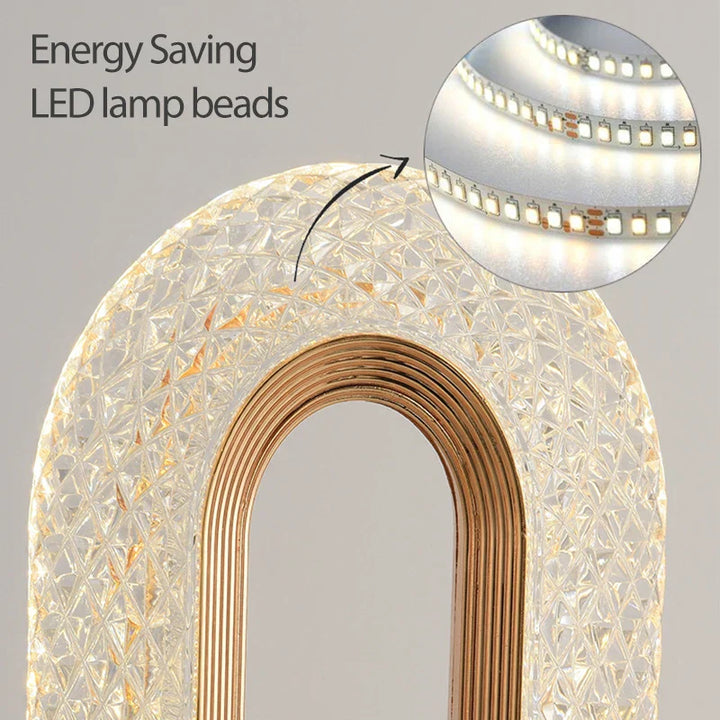 Stornfield | Lampe de table LED Crystal : Dimmable, Chargement USB, Contrôle Tactile & Télécommande