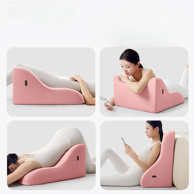 Multi-Angle Spine Support Memory Foam Ergonomic Pillow | Stonrfield