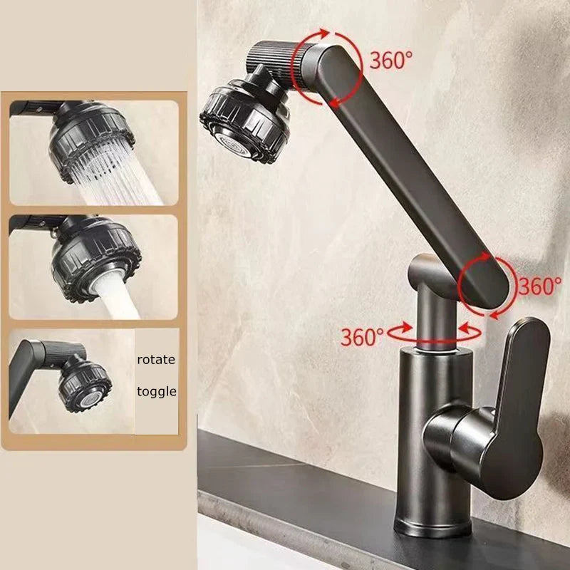 AquaFlex 360° Universal washbasin faucet Stornfield