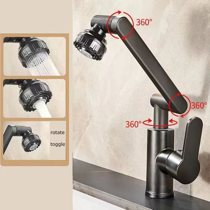 AquaFlex 360° Universal washbasin faucet Stornfield