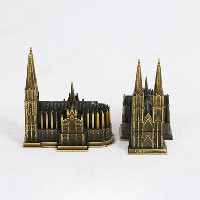 Stornfield | Cologne Cathedral Model Antique Bronze Metal Figurine Germany Architecture World Famous Monuments Decoration