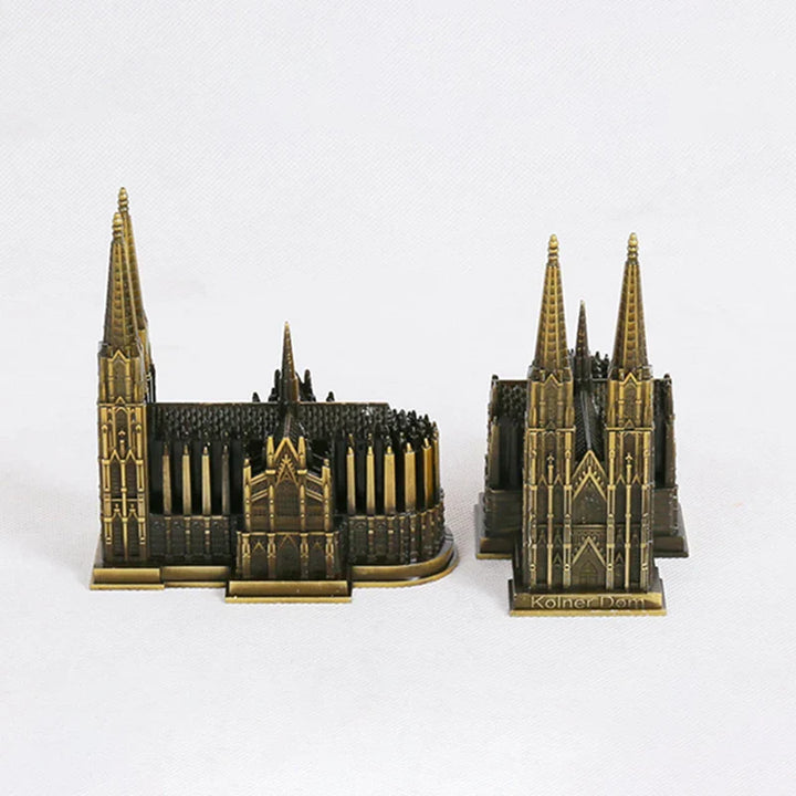 Stornfield | Cologne Cathedral Model Antique Bronze Metal Figurine Germany Architecture World Famous Monuments Decoration