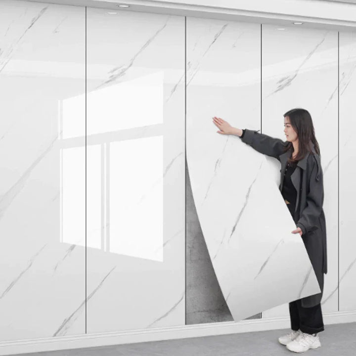 MarbleDream – Luxurious Self-Adhesive Marble Wallpaper with Stornfield Foam Texture