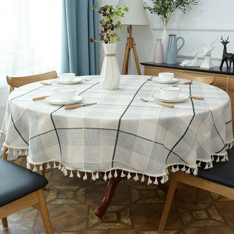 Stornfield | Aesthetic Round Linen Tablecloth