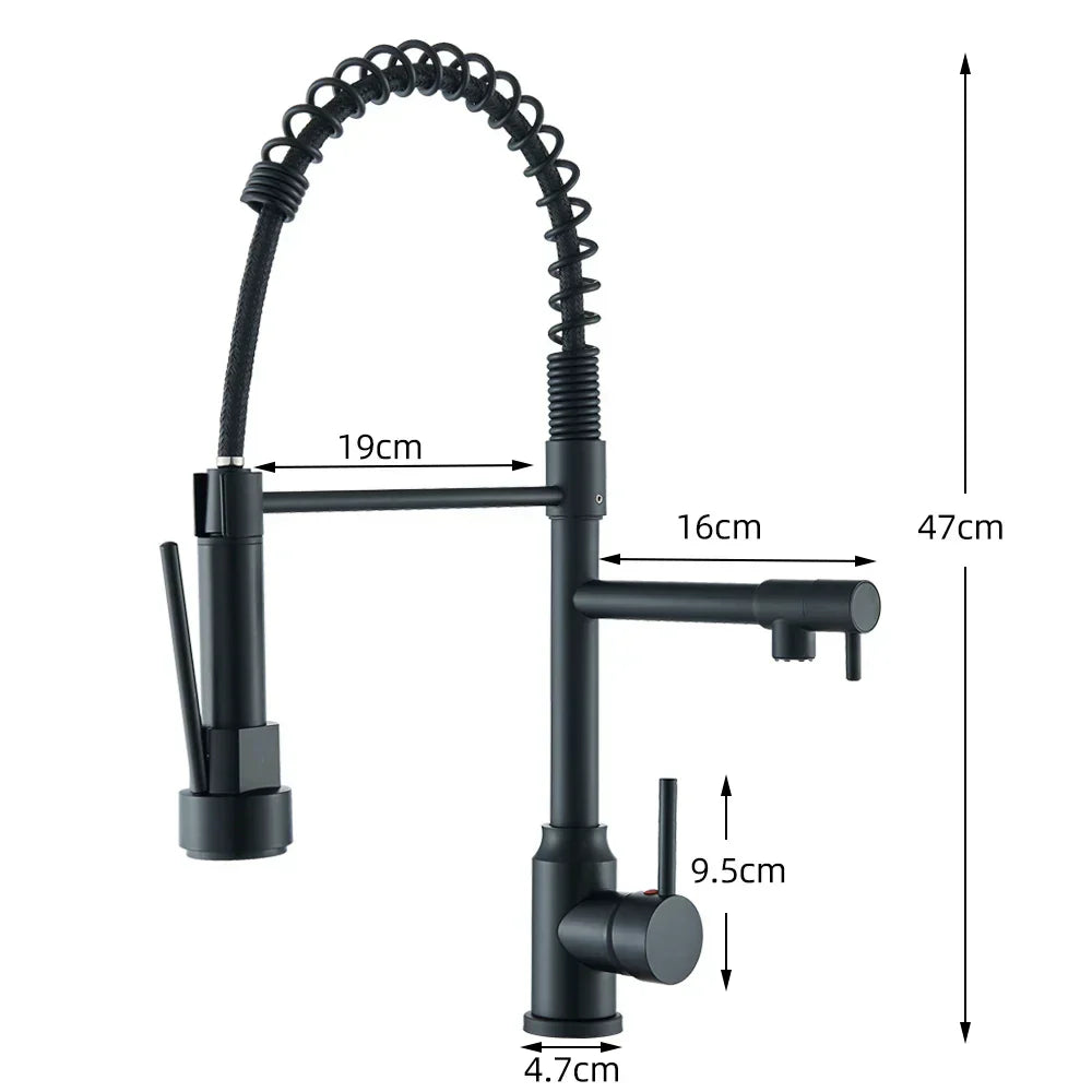 Faucet with Double Spout – High-Quality Faucet for Flexible Washing, Swivable, Ideal for Modern Kitchens, Easy to Clean and Simple Installation | Stornfield