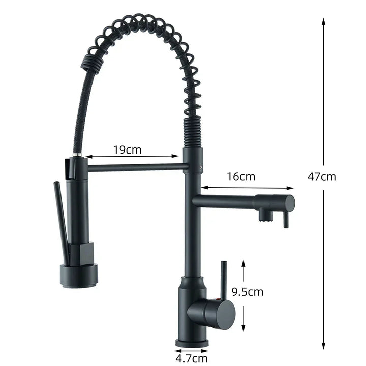 Faucet with Double Spout – High-Quality Faucet for Flexible Washing, Swivable, Ideal for Modern Kitchens, Easy to Clean and Simple Installation | Stornfield