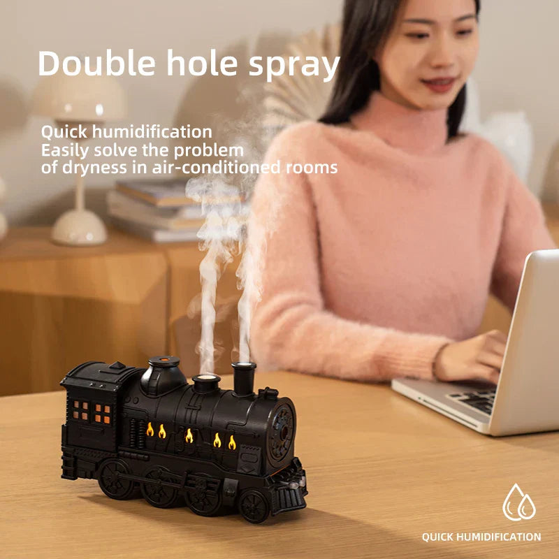 Mini Train Aromatherapy Essential Oil Diffuser Lamp Decor | Stornfield