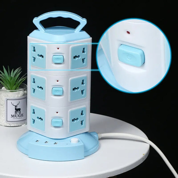 Tower Design Surge Protector Vertical Power Strip | Stornfield
