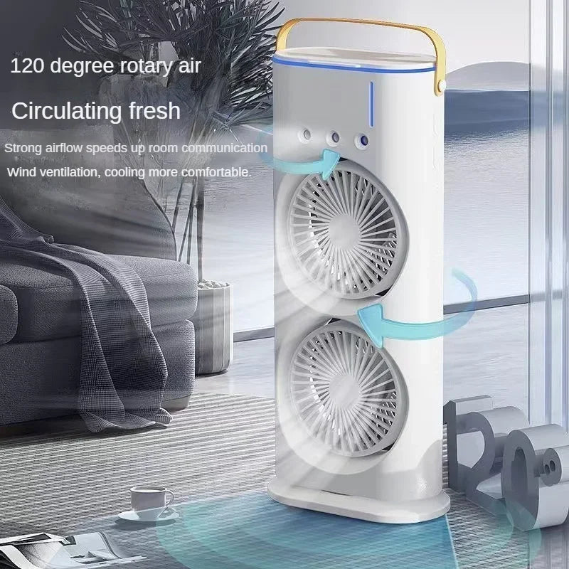 Portable Double Fan Cooling Spray Air Conditioning | Stornfield