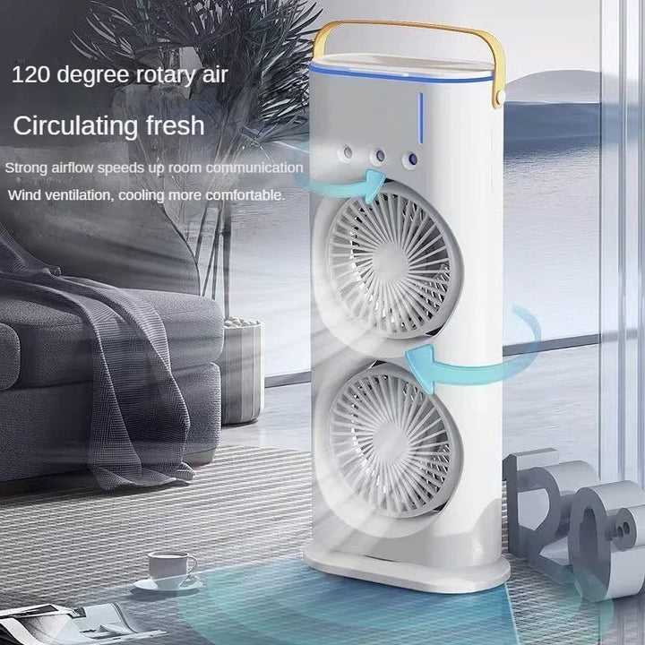 Portable Double Fan Cooling Spray Air Conditioning | Stornfield