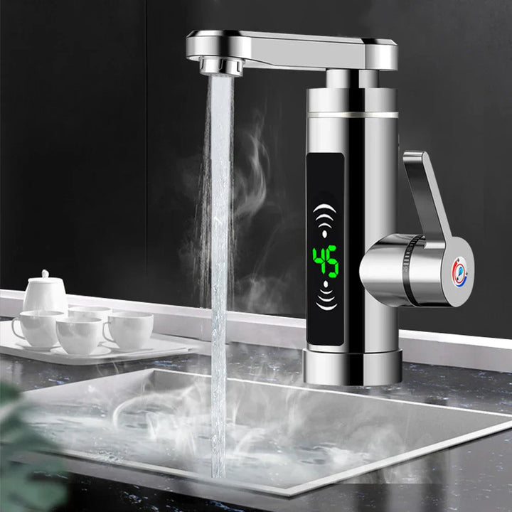 Stornfield | ThermoFlow 3000W Instant Heating Kitchen Tap with 360° Rotating Spout – Stainless Steel & Energy Efficient