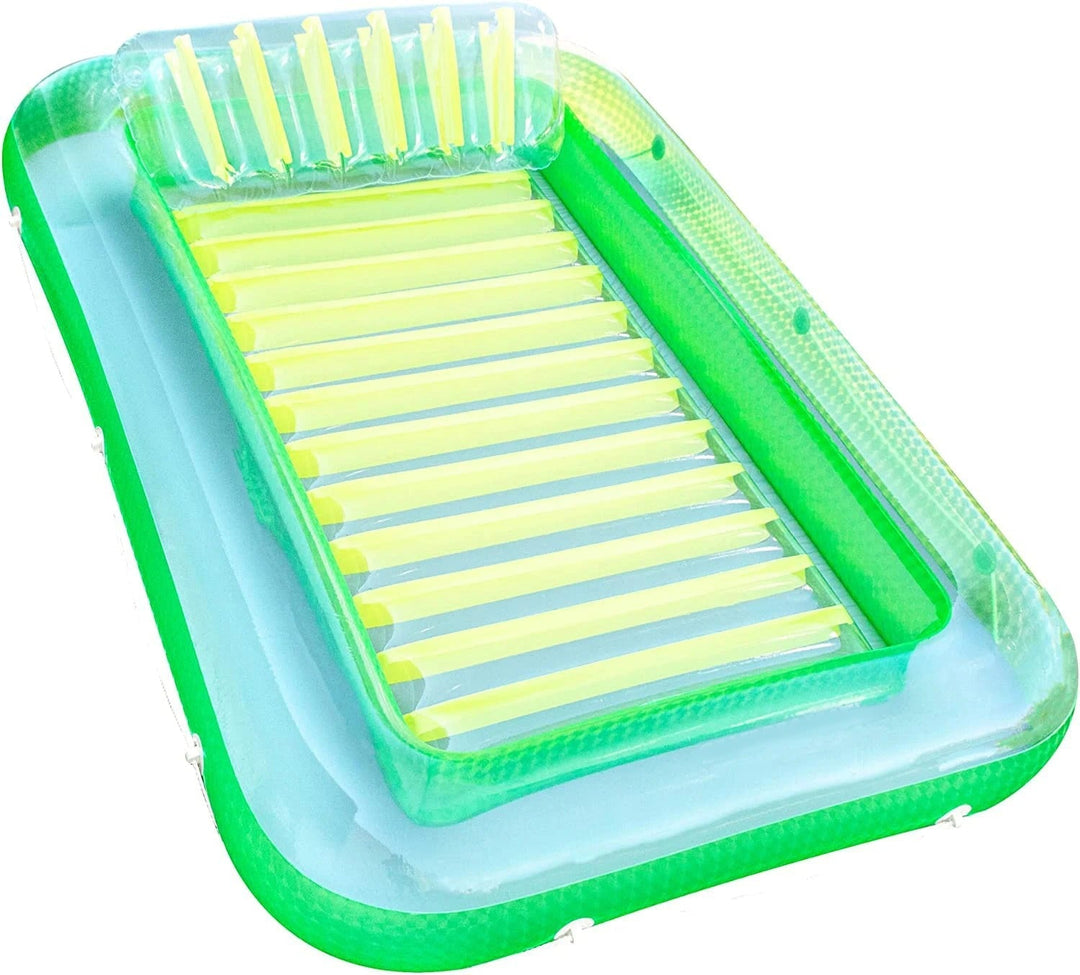 Inflatable Lounger with Headrest and Cup Holders | Stornfield