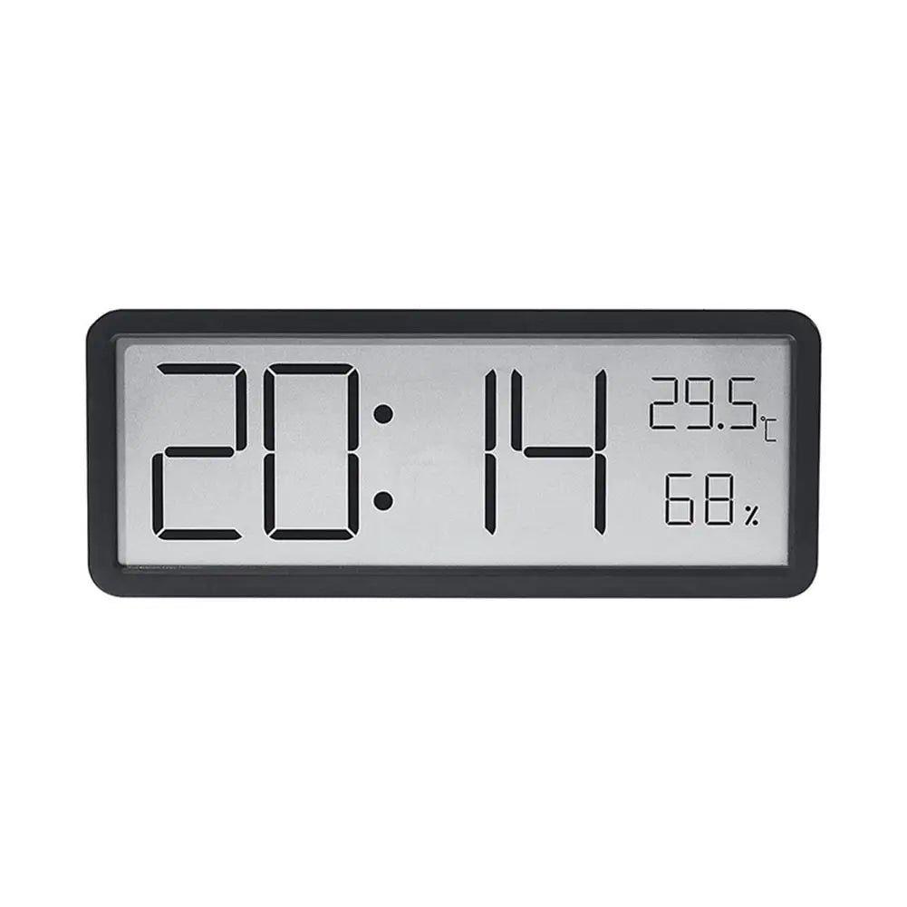 Large Digital Wall Clock with Temperature and Humidity Display – Perfect for Living Room, Bedroom, and Office | Stornfield