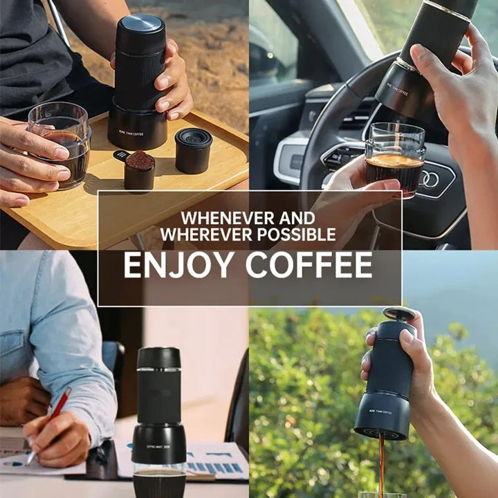 Stornfield | 18 Bar Portable Espresso Machine, Manual Pressure Operation, ZZUOM CM101, Compact Extraction for Outdoor Camping Travel Use
