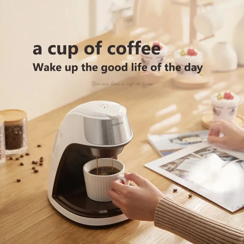 Stornfield | KONKA 2-in-1 Coffee Machine, Tea & Coffee Powder, Multi-Drip, Coffee Maker, Fast Heating, Office and Home, 220V, Easy to Use