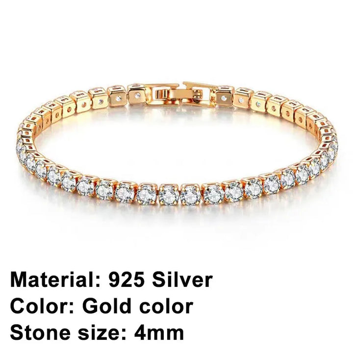 Stornfield | Tennis Bracelet – Shine with Attitude: Sterling Silver Elegance and Hip-Hop Flair!