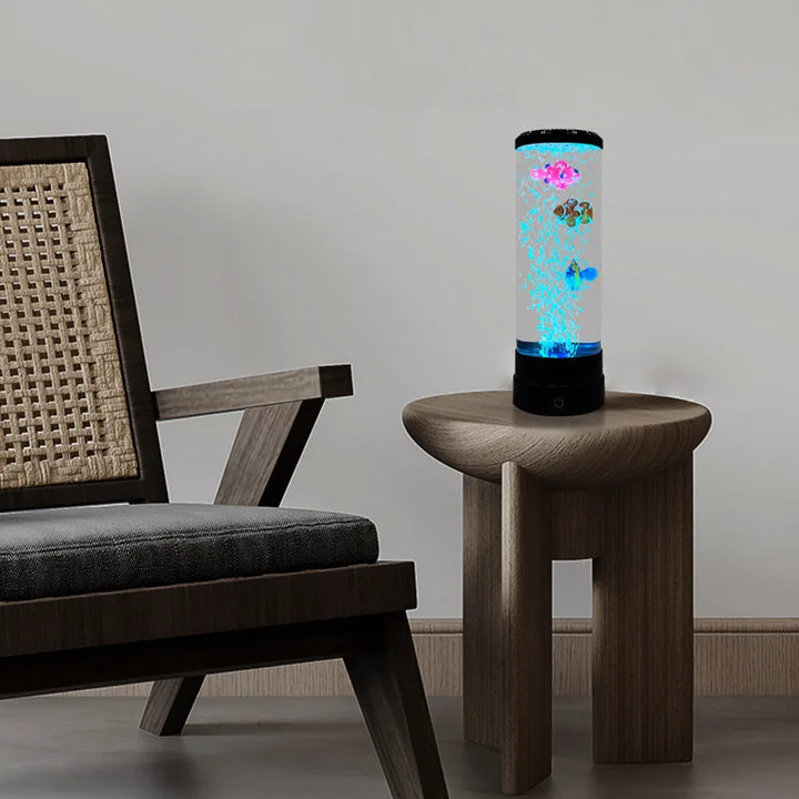 Stornfield | Large Bubble LED-like Colorful USB Night Light for Aquarium, for Office, Bedroom, Living Room