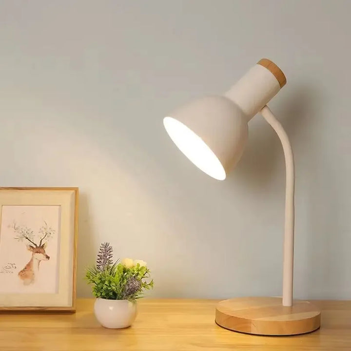 Stornfield | Autumn and Winter Lighting | Nordic Creative Wooden Iron LED Desk Lamp - Moxie