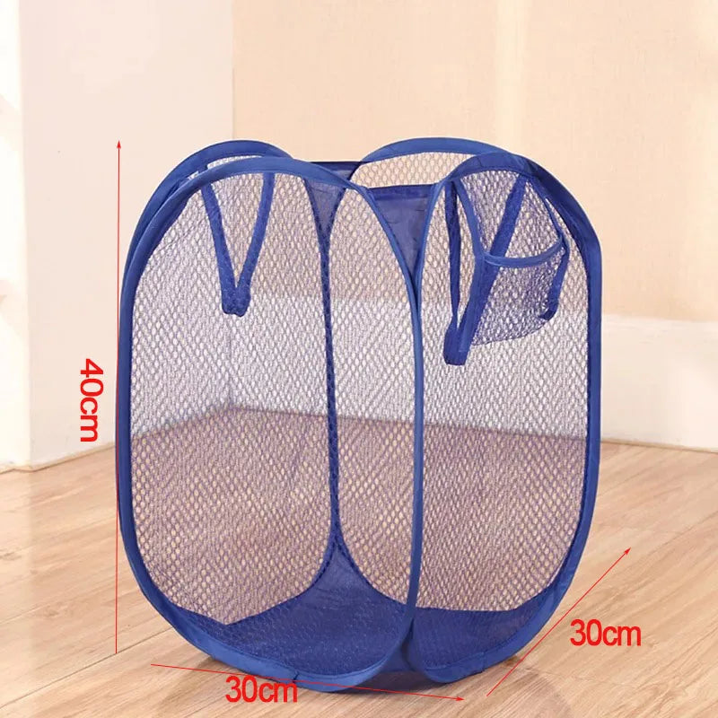 FlexMesh Collapsible Laundry Basket – Compact, Breathable & Portable Storage