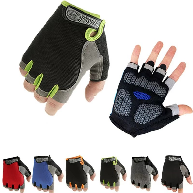 Stornfield | Breathable Anti Slip Shock Absorbing Half Finger Cycling Gloves
