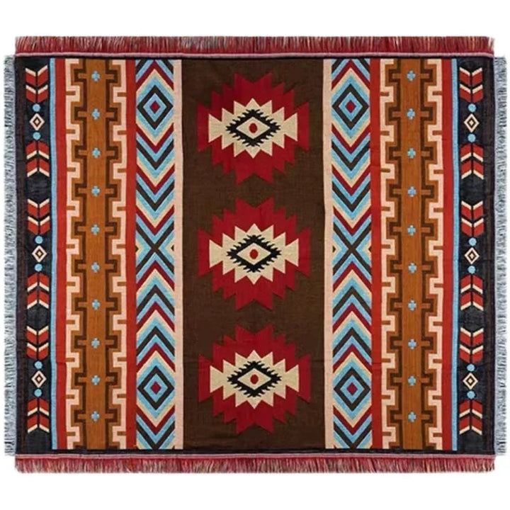 Skoter | Bohemian Outdoor Picnic Blanket - Ethnic Style Moisture-Resistant Camping and Picnic Blanket