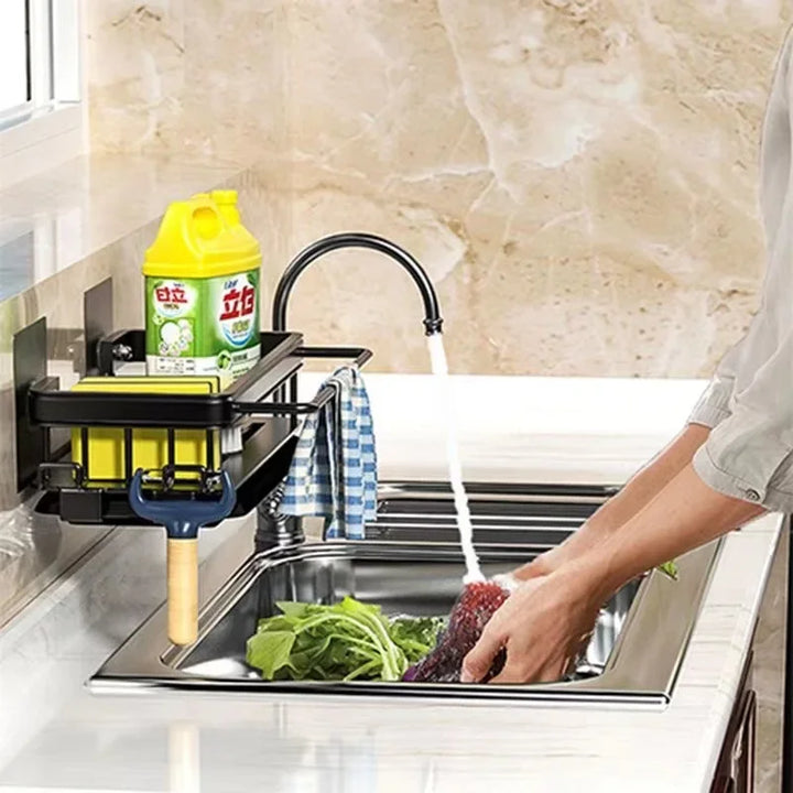 Aluminum Kitchen Shelf | Self-Draining Sink Shelf – No Drilling Required Stornfield
