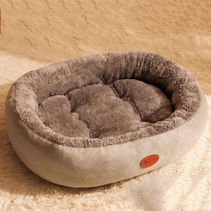 Stornfield Oval Plush Bed for Dogs & Cats