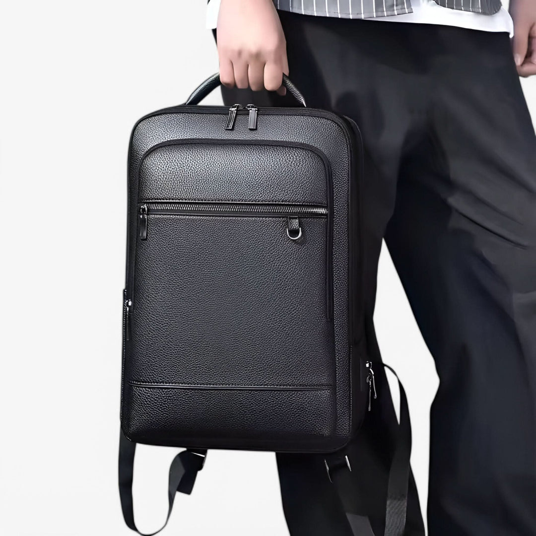 Stornfield | MobilLux Leather Rucksack – For work, travel & modern mobility
