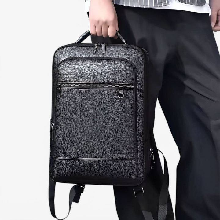 Stornfield | MobilLux Leather Rucksack – For work, travel & modern mobility