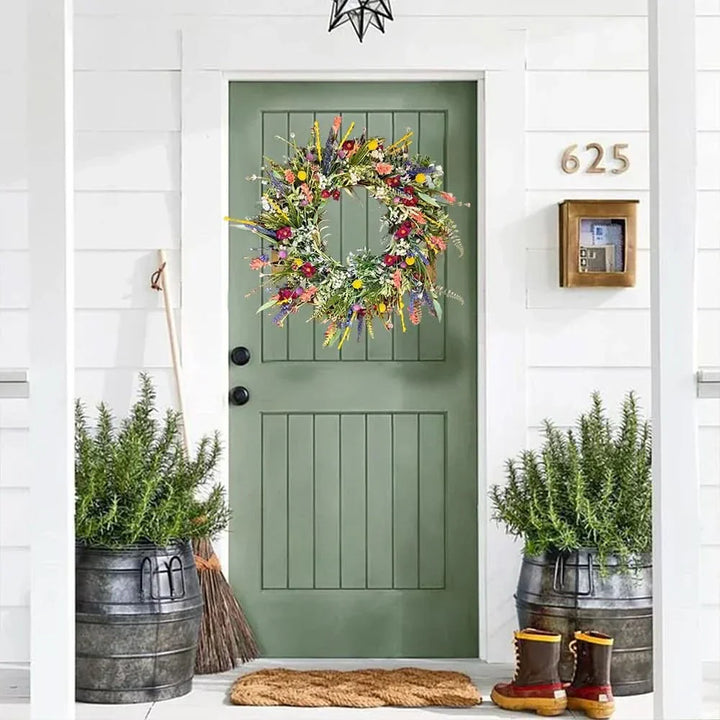 Stornfield | Handmade Floral Door Wreath for Indoor and Outdoor