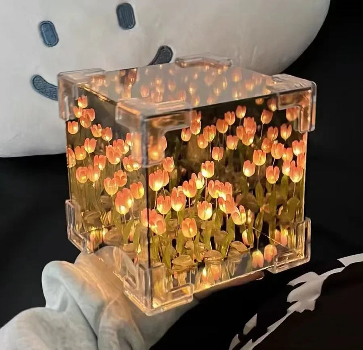 3D Tulip DIY Flower Cube Night Lamp | Stornfield