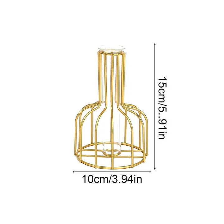 Gold Cage Vase Stornfield