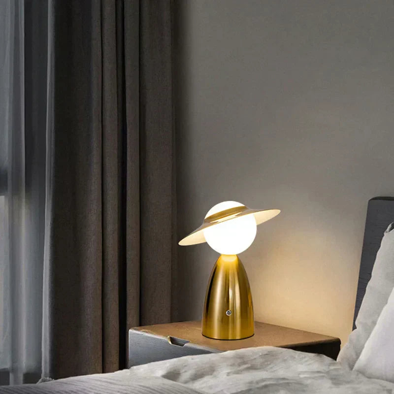 Stornfield | Men's Battery-Operated Table Lamp with Hat