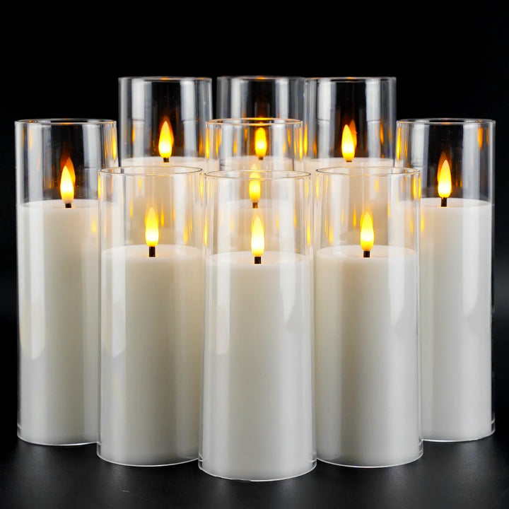 Flameless Acrylic Candle 9-Piece Set Stornfield