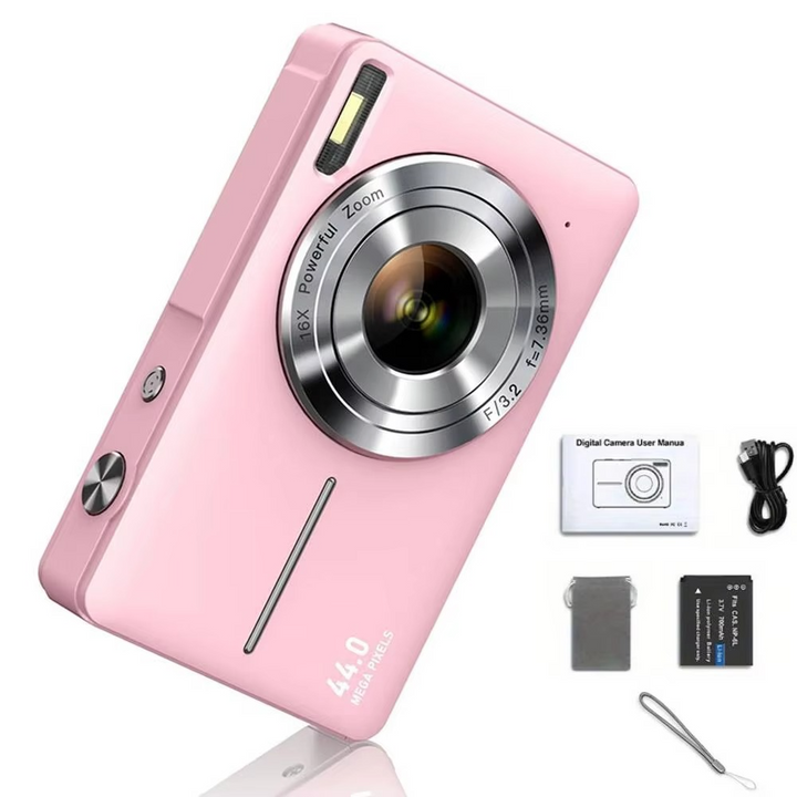 Stornfield | High-Resolution Kids' Digital Camera - 1080P HD, 44MP with 16X Zoom