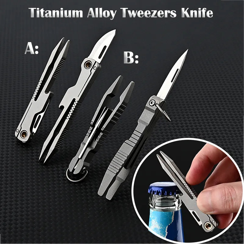 All Day Titanium Tweezer Knife Multifunctional Tool | Stornfield