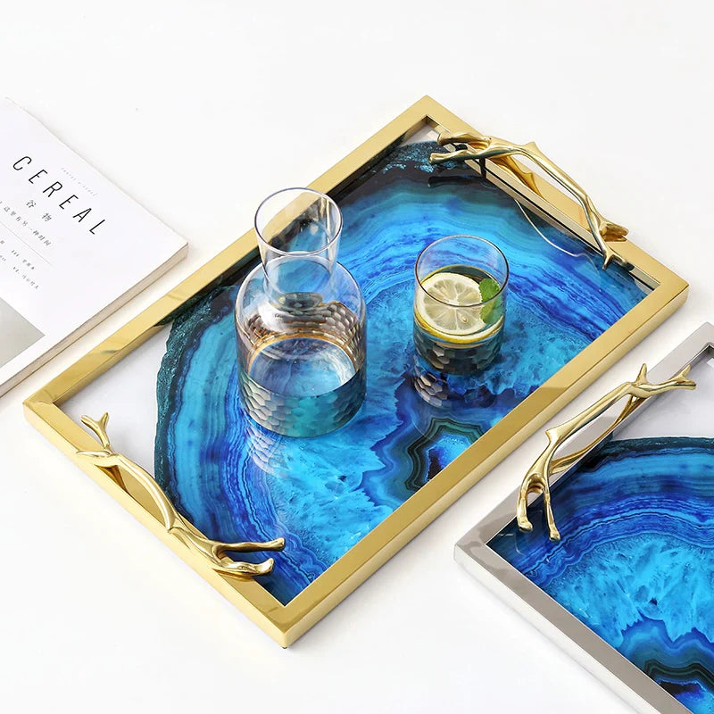 Blue Agate Tray Stornfield