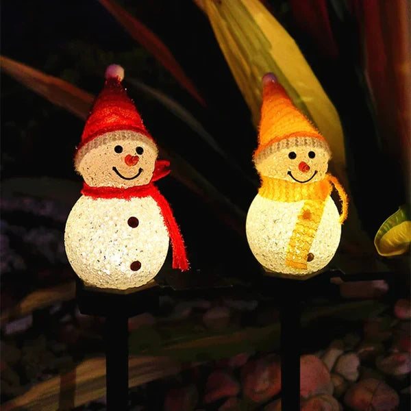 Solar-Powered Snowman Lamp - SolarSnow | Stornfield