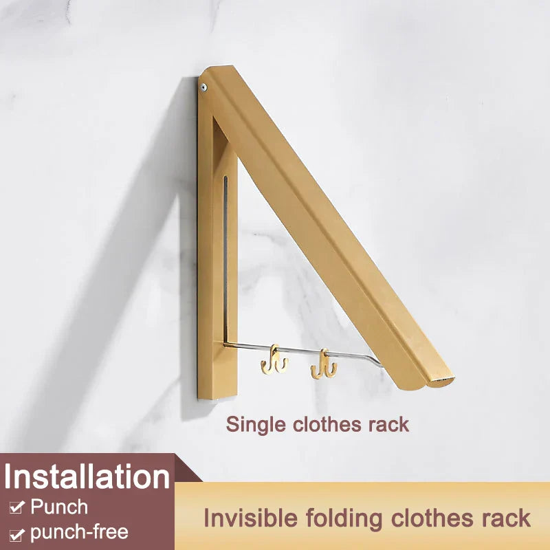 Space Saver FoldaStonrfielde Wall Clothes Aluminum Rack | Stonrfield