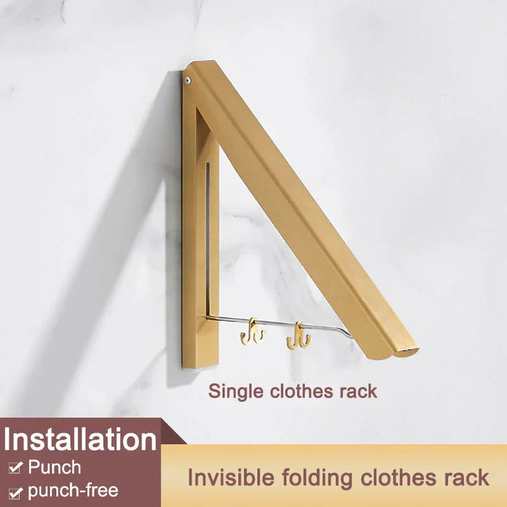 Space Saver FoldaStonrfielde Wall Clothes Aluminum Rack | Stonrfield