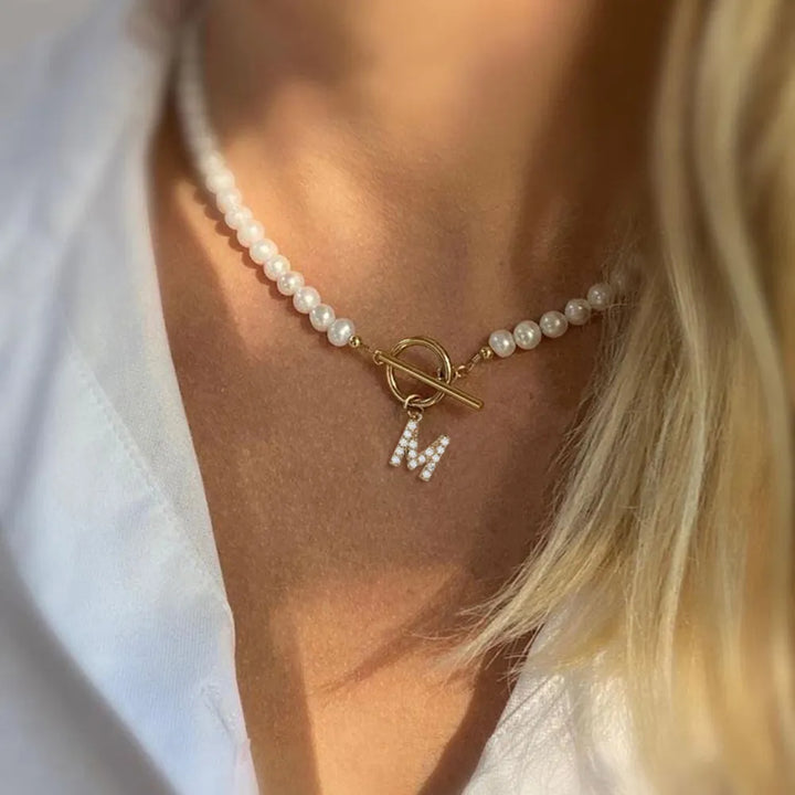 Stornfield | Suse | Pearl initial necklace for girls