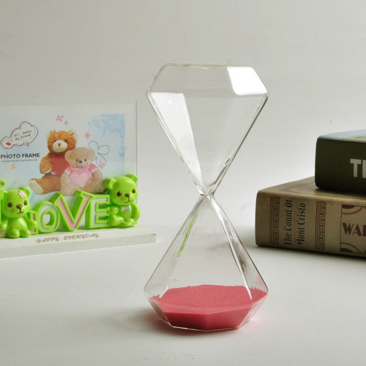Stornfield | Diamond Hourglass 5-60 Minutes, Sand Timer, Hourglass, Kids Gift, Sand Clock, Home Decor, Available in Multiple Color Options