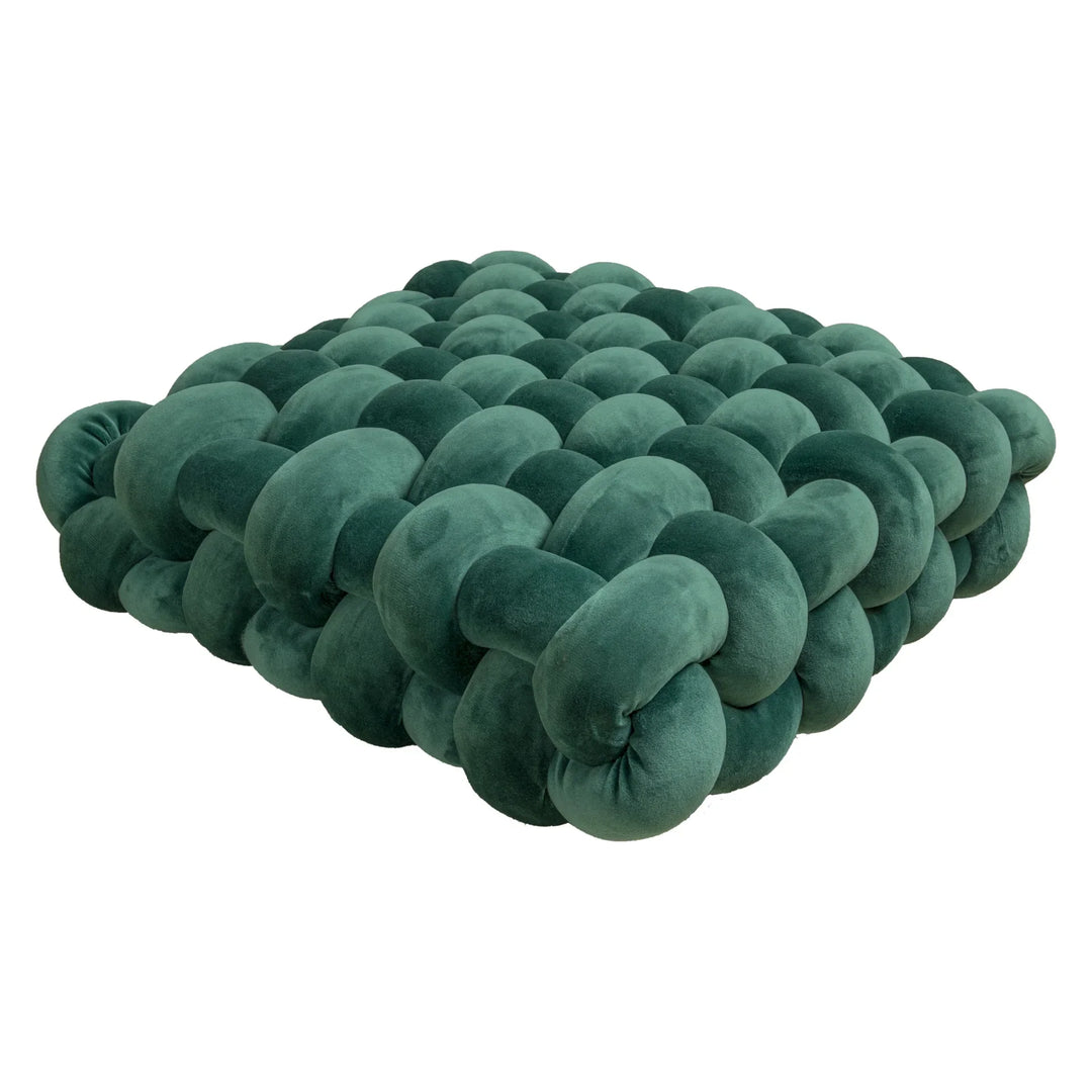 Thick woven knot cushion | Stornfield