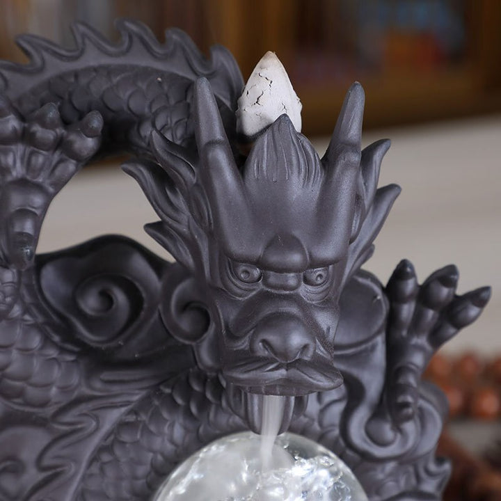 Mystic Dragon Lucky Clay Waterfall Burner | Stornfield