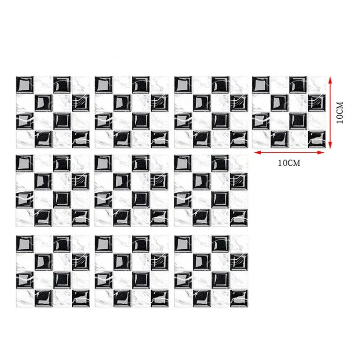 DecoMosaic 3D Mosaic Wall Tile Stickers Stornfield
