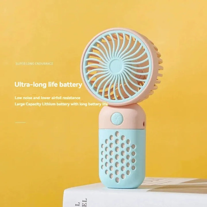 2024 New Cartoon Handheld Charging Fan - Cute and Portable Mini USB Pocket Fan for Students | Stornfield