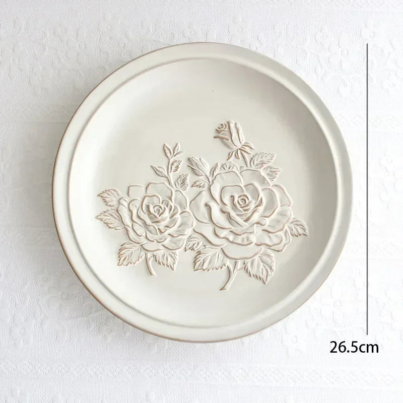Plaques de fleurs en relief françaises