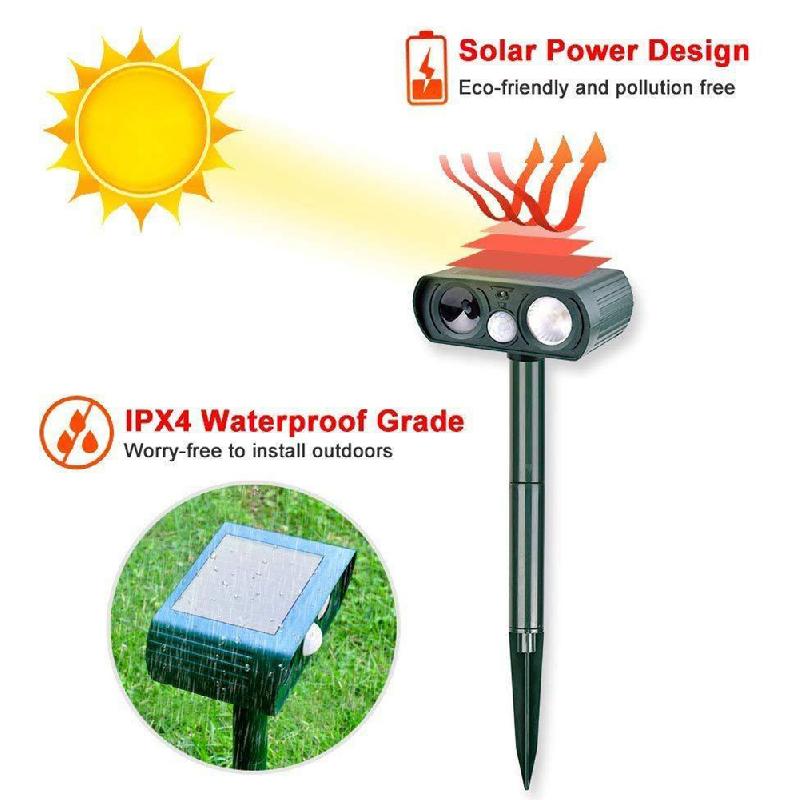 Solar Powered Ultrasonic Animal Repeller | Stornfield